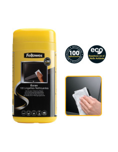 BOTE 100 TOALLITAS FELLOWES PARA PANTALLAS