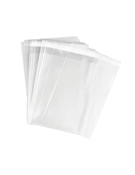 CAJA 1000 BOLSAS CON SOLAPA ADHESIVA 10x15cm