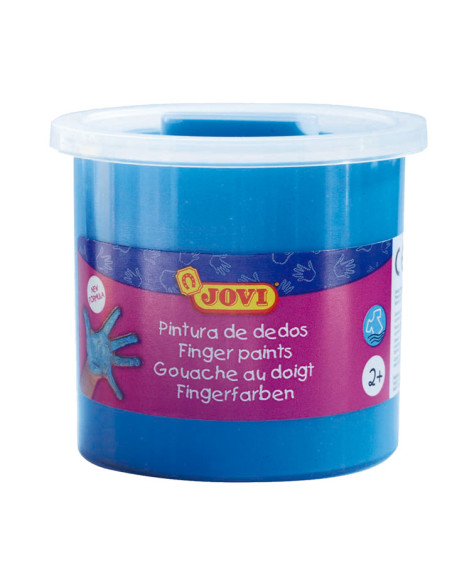 JOVI ESTUCHE 5 BOTES PINTURA DE DEDOS 125ML AZUL