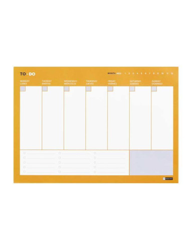 PLANIFICADOR MIQUELRIUS TO-DO PERPETUO A4 SEMANAL HORIZONTAL