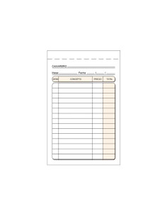 TALONARIO LOAN CAMAREROS DE BOLSILLO DUPLICADO AUTOCOPIA CASTELLANO