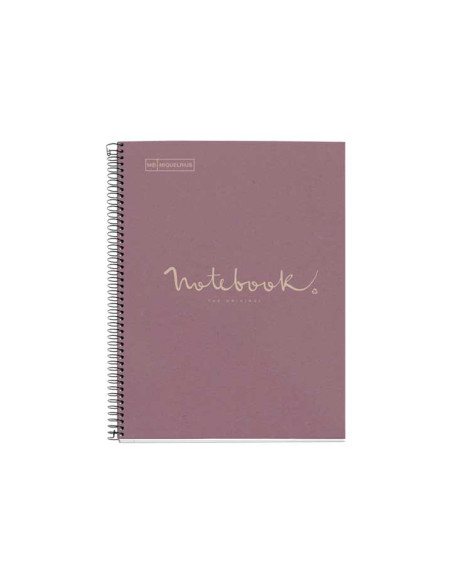 CUADERNO MIQUEL RIUS NOTEBOOK 1 ESPIRAL ECO EMOTIONS 80h A4 5x5