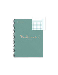 CUADERNO MIQUEL RIUS NOTEBOOK 1 ESPIRAL ECO EMOTIONS 80h A4 5x5 2