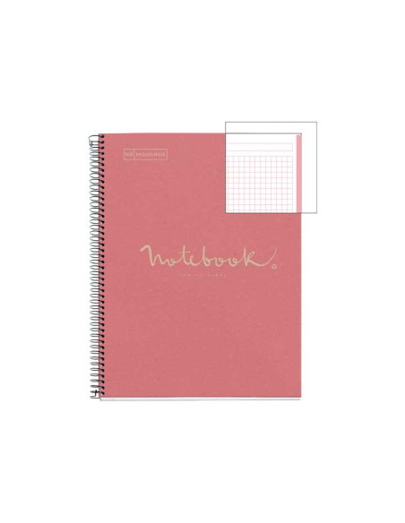 CUADERNO MIQUEL RIUS NOTEBOOK 1 ESPIRAL ECO EMOTIONS 80h A4 5x5