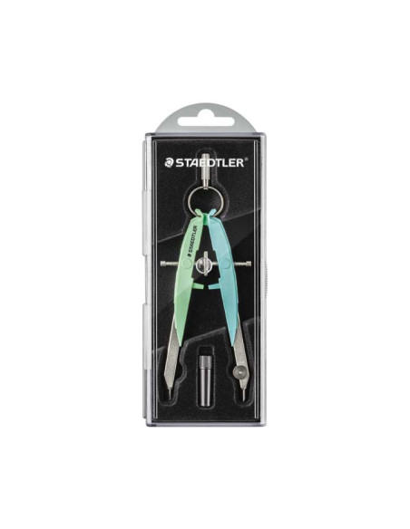 COMPAS STAEDTLER MARS 556 PASTEL AZUL CIELO Y MENTA