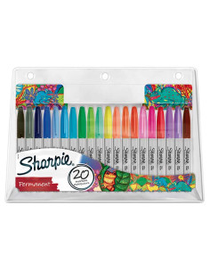 BLÍSTER 20 MARCADORES PERMANENTES SHARPIE FINE COLORES SURTIDO