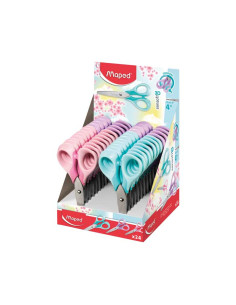 MAPED TIJERAS SENSOFT 3D DIESTROS 13CM SIMÉTRICAS CSURTIDOS PASTEL C24