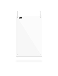 MAMPARA PROTECTORA ROCADA CON FIJACIÓN AL TECHO 100x65 cm