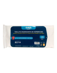 PAQUETE 20 TOALLITAS HIGIENIZANTES PARA SUPERFICIES