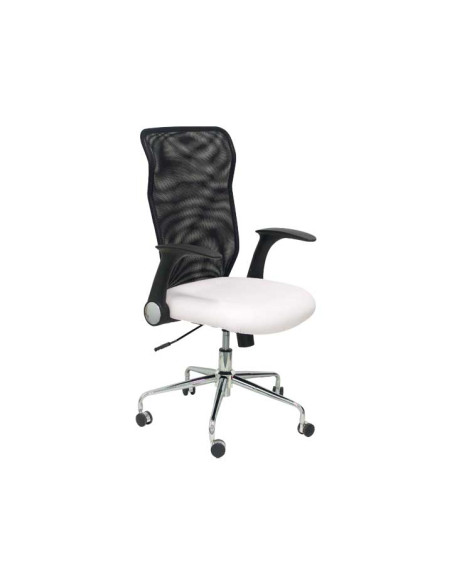 SILLA PIQUERAS Y CRESPO MINAYA BRAZOS RETRACTILES MECANISMO BASCULANTE ERGONOMICA RESPALDO MALLA TRANSPIRABLE NEGRA ASIENTO TAPI
