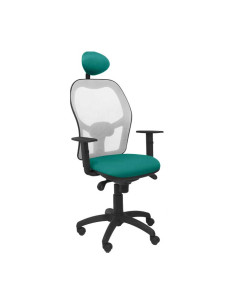 SILLA JORQUERA TELA CON CABECERO MALLA GRIS