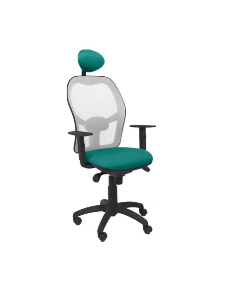 SILLA JORQUERA TELA CON CABECERO MALLA GRIS