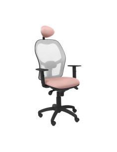 SILLA JORQUERA TELA CON CABECERO MALLA GRIS