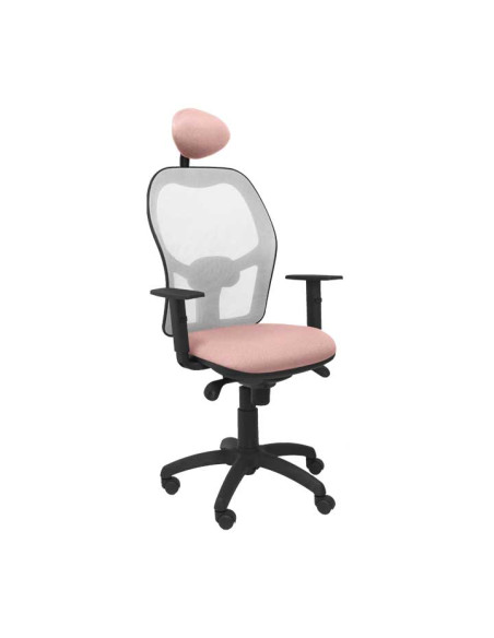 SILLA JORQUERA TELA CON CABECERO MALLA GRIS