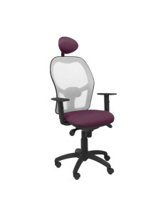 SILLA JORQUERA TELA CON CABECERO MALLA GRIS