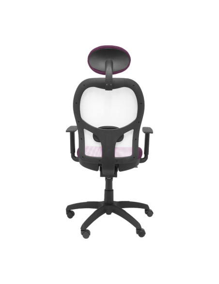 SILLA JORQUERA TELA CON CABECERO MALLA GRIS