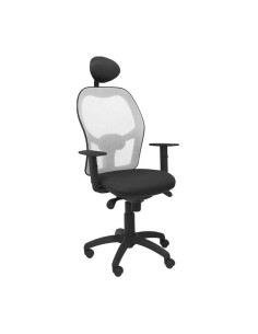 SILLA JORQUERA TELA CON CABECERO MALLA GRIS