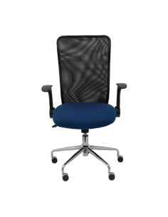 SILLA MINAYA TELA CON BRAZOS MALLA NEGRA