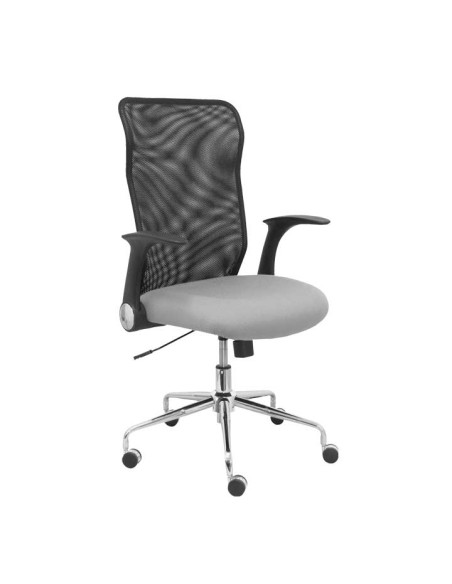 SILLA PIQUERAS Y CRESPO MINAYA BRAZOS RETRACTILES MECANISMO BASCULANTE ERGONOMICA RESPALDO MALLA TRANSPIRABLE NEGRA ASIENTO TAPI