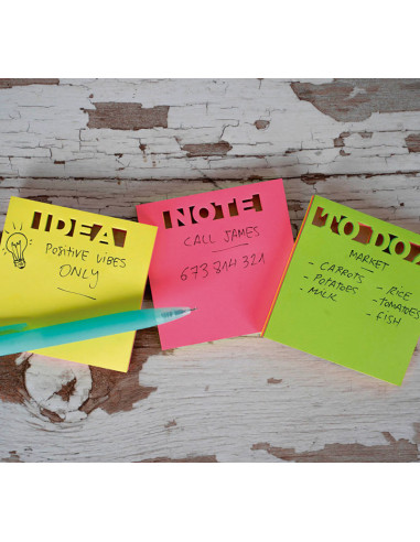 BLOC DE NOTAS ADHESIVAS TROQUELADAS TO DO APLI 75 HOJAS