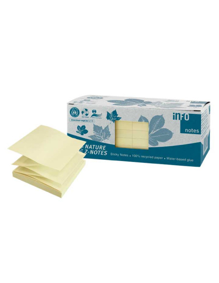 CAJA 12 BLOCS DE NOTAS A-SERIES Z-NOTES 75x75mm