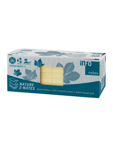 CAJA 12 BLOCS DE NOTAS A-SERIES Z-NOTES 75x75mm