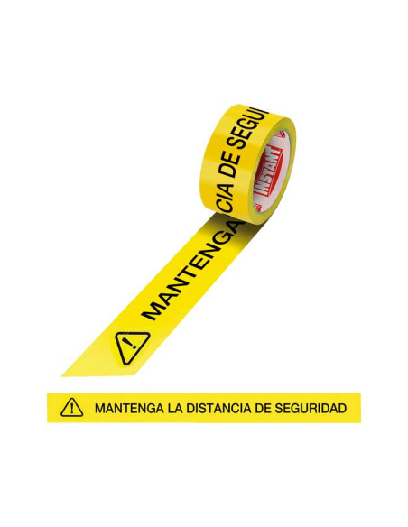 CINTA ADHESIVA INSTANT MANTENGA LA DISTANCIA DE SEGURIDAD