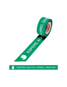 CINTA ADHESIVA INSTANT ESPERE AQUÍ SU TURNO GRACIAS