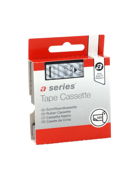 CINTA ROTULAR A-SERIES 12 mm x 7m TRANSPARENTE