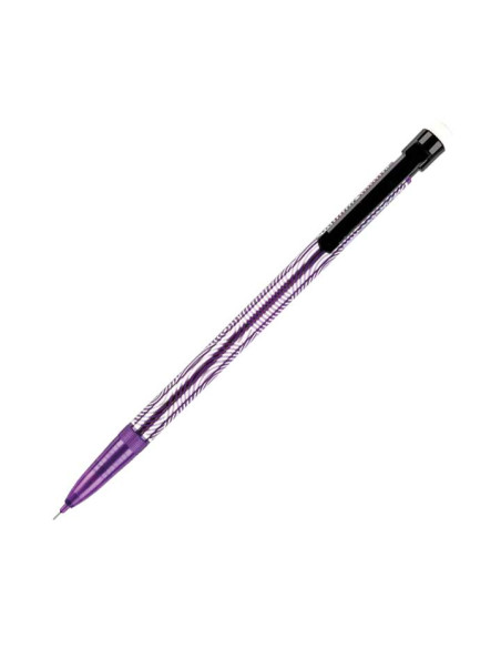 EXPOSITOR DE 36 PORTAMINAS CON PUNTA DE 0.5MM Y GOMA EN 3 COLORES