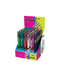 PORTAMINAS ARCOÍRIS CON PUNTA DE 05MM Y GOMA 2