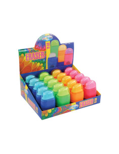 SACAPUNTAS DOBLE CON CONTENEDOR Y GOMA