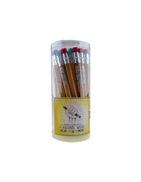 BOTE 36 u PORTAMINAS COOLBOX HEXAGONAL WOOD