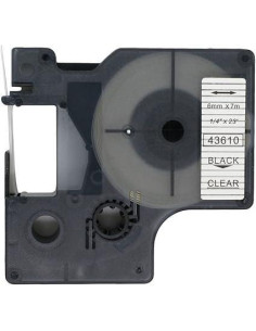CINTA ROTULAR COMPATIBLE DYMO D1 6 mm x 7m TRANSPARENTE