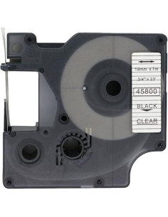 CINTA ROTULAR COMPATIBLE DYMO D1 19 mm x 7m TRANSPARENTE