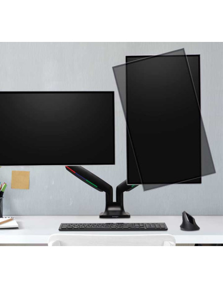 BRAZO AJUSTABLE DOBLE PARA MONITOR KENSINGTON SMARTFIT ONE TOUCH