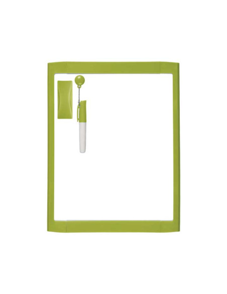 PIZARRA BLANCA MAGNETICA NOBO PEQUEÑA 216x280 mm  ROTULADOR  BORRADOR MARCO SURTIDO 4 col