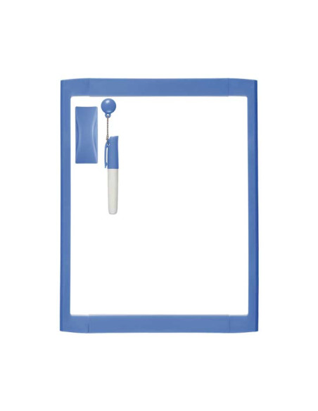 PIZARRA BLANCA MAGNETICA NOBO PEQUEÑA 216x280 mm  ROTULADOR  BORRADOR MARCO SURTIDO 4 col