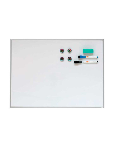 NOBO PIZARRA MAGNÉTICA PEQUEÑA MARCO ALUMINIO 585X43CM BLANCO