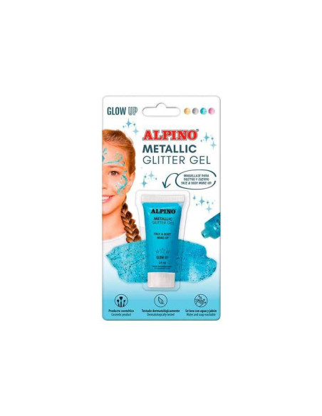 BLÍSTER MAQUILLAJE ALPINO METALLIC GLITTER GEL 14ml