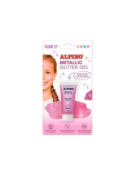 BLÍSTER MAQUILLAJE ALPINO METALLIC GLITTER GEL 14ml