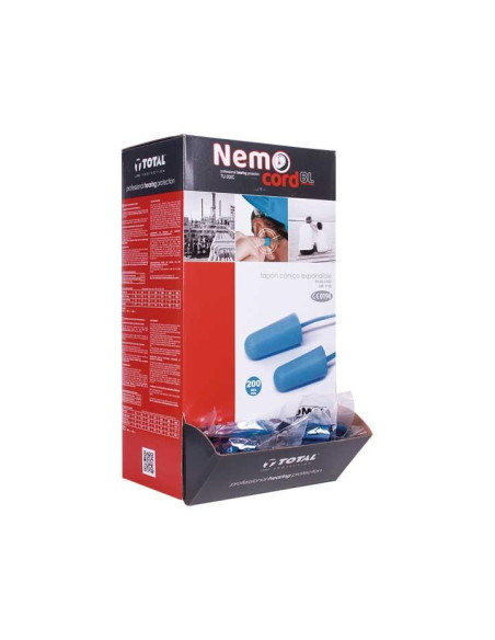 CAJA DISPENSADORA 200 TAPONES ESPUMA "NEMO CON CORDÓN"