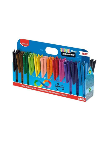 SCHOOLPACK 144 LÁPICES DE COLORES MAPED "COLOR`PEPS INFINITY"