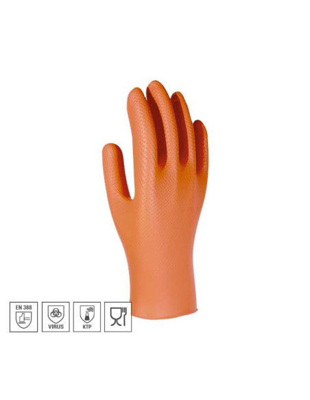 CAJA 50 GUANTES DE SEGURIDAD DESECHABLES "UNIGRIP OR"
