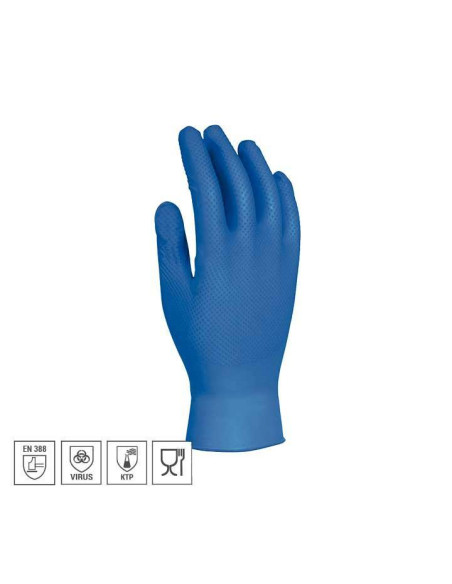 CAJA 50 GUANTES DE SEGURIDAD DESECHABLES "UNIGRIP BL"