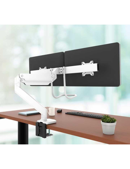 FELLOWES BRAZO BLANCO PARA MONITOR DOBLE EPPA TM C TRAVESAÑO