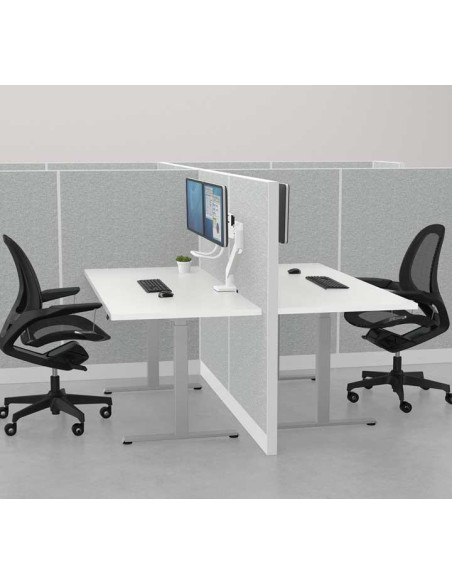 FELLOWES BRAZO BLANCO PARA MONITOR DOBLE EPPA TM C TRAVESAÑO