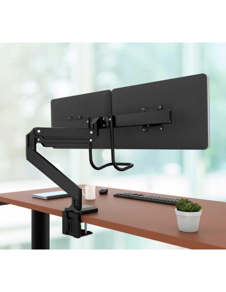 BRAZO DOBLE MONITOR FELLOWES EPPA CON TRAVESAÑO
