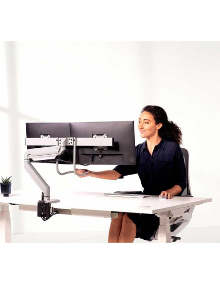 FELLOWES BRAZO PLATA PARA MONITOR DOBLE EPPA TM C TRAVESAÑO