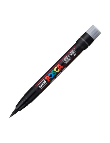 POSCA MARCADOR  PCF-350 NO PERMANENTE PUNTA ACRÍLICA ESTILO PINCEL NEGRO